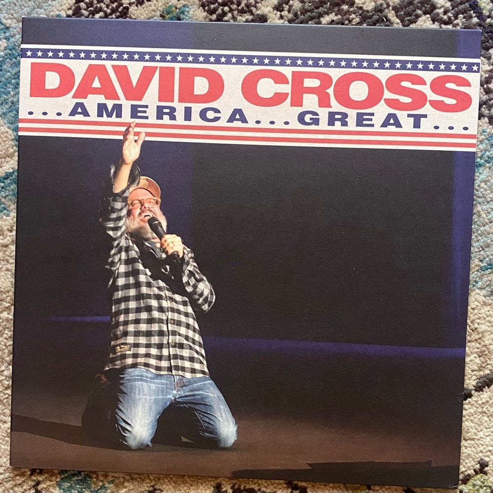 David Cross …america…great… New Never Played Comedy Record Vinyl LP NM NM Yellow